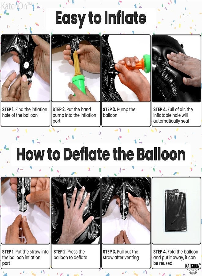 KatchOn, Black Number 11 balloon - Giant, 40 Inch | 11 Black Balloons for 11th Birthday Decorations for Boys | Black 11 Balloons Number Birthday Decorations | Black Number 11 Balloons for Birthdays - Image 3
